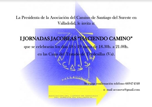Invitación I Jornadas Jacobeas "Haciendo Camino"